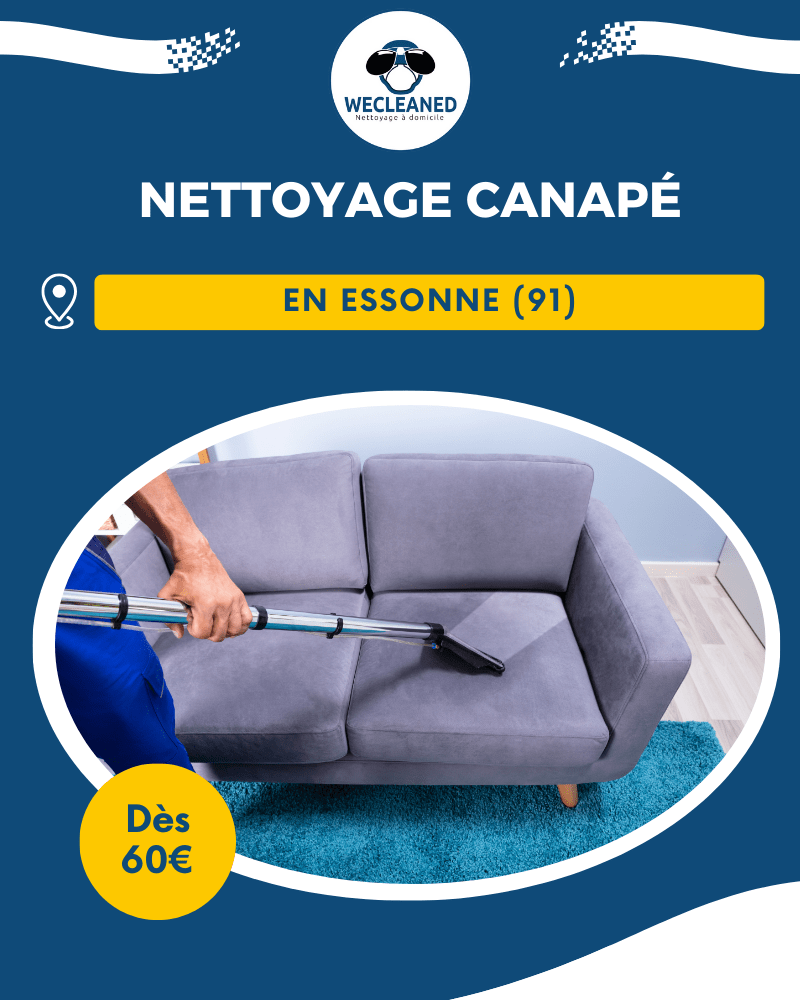 Nettoyage canapé dans tous les quartiers de Les Ulis (91)